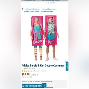 Barbie and Ken Couples Costume